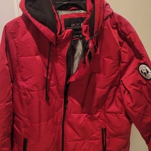 Arctic Expedition Red Hooded Jacket